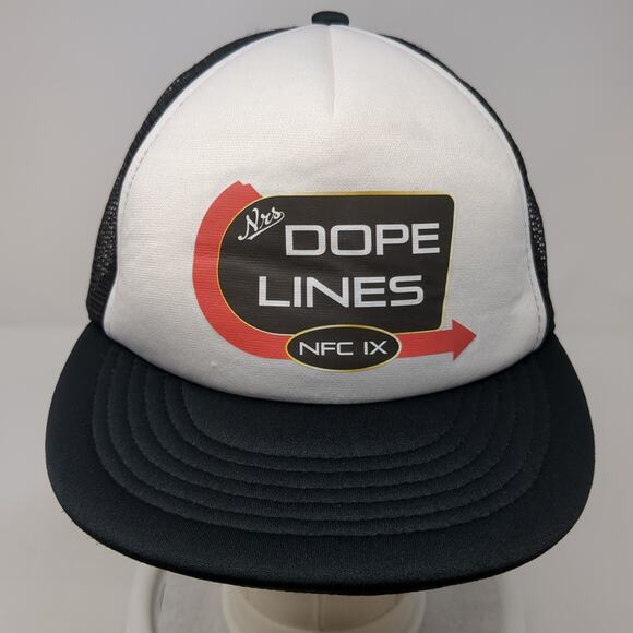 NRS Dope Lines NFC IX Snapback Trucker Hat Black One Size Adjustable YoungAn - Picture 2 of 9